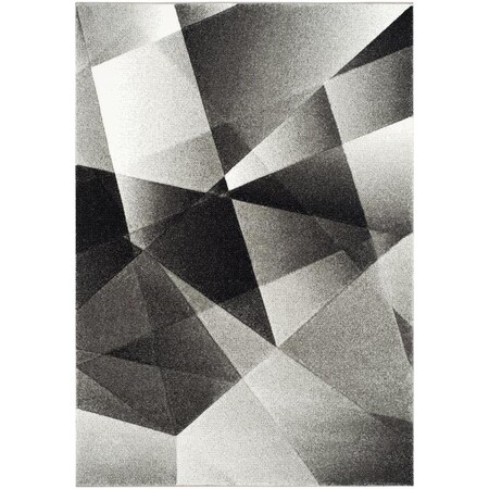 Flowers First 8 x 10 ft. Porcello Power Loomed Area Rug Light Grey & Charcoal - Large Rectangle FL1868166